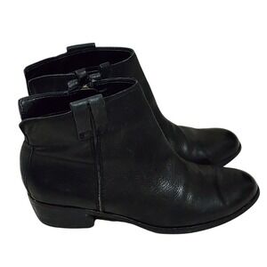 Sam Edelman Petty‎ black leather ankle boots Booties Women's size 7
